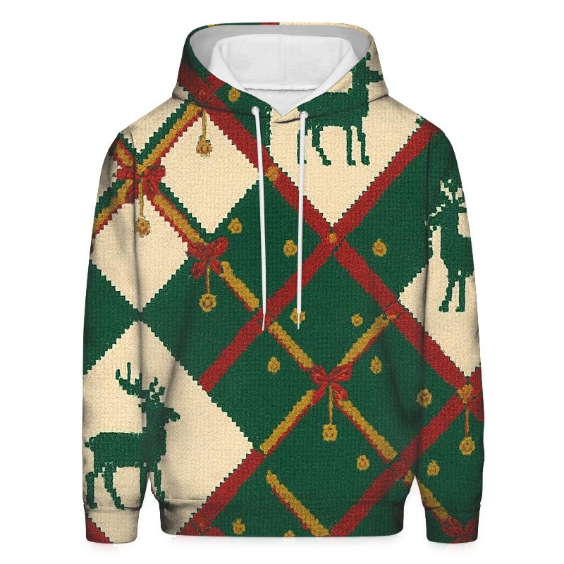 Sleigh Bell Crisscross Design hoodie styles