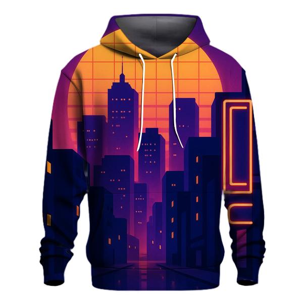 Synthwave Skyline hoodie trends