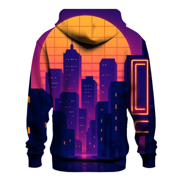 Synthwave Skyline hoodie trends