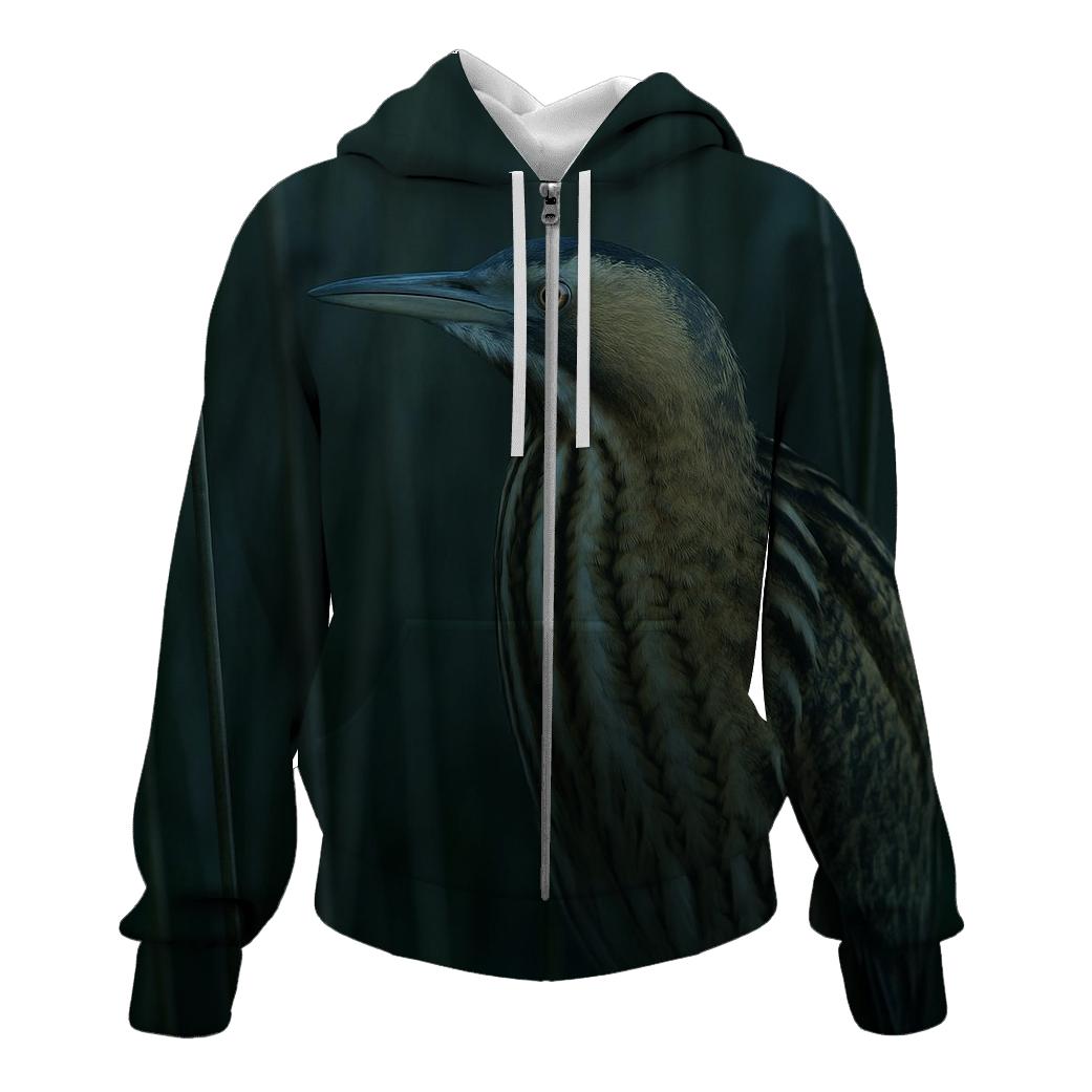Marsh Nightwatch Bittern printed hoodies