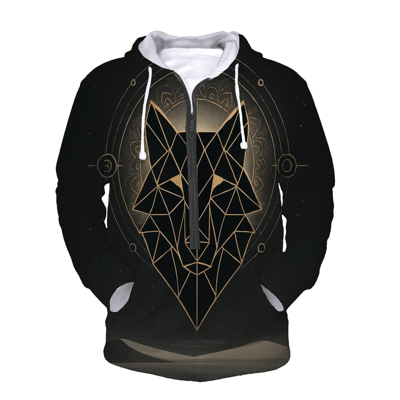Sacred Geometry Lupus hoodies fashion