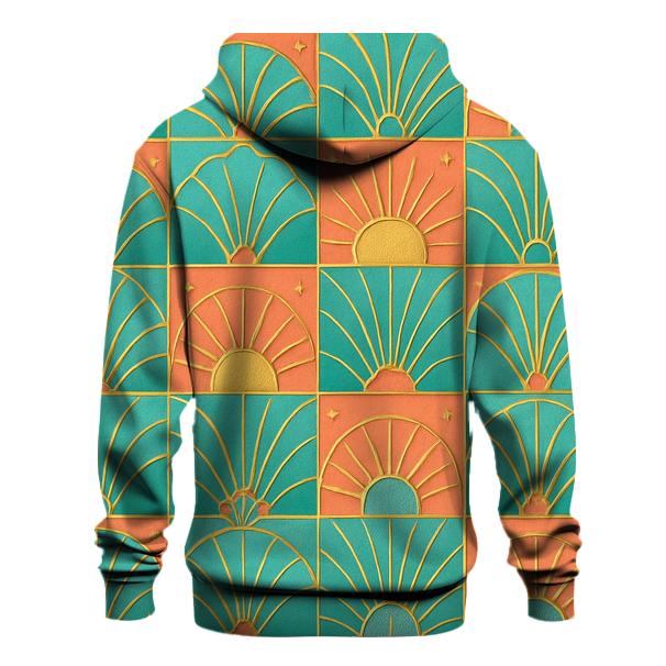 Electric Miami Tiles pullover hoodies