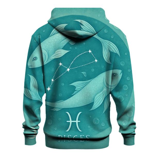 Pisces Cosmic Dual Fish Dream custom hoodies