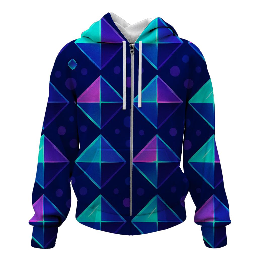 Disco Prism Grid pullover hoodies