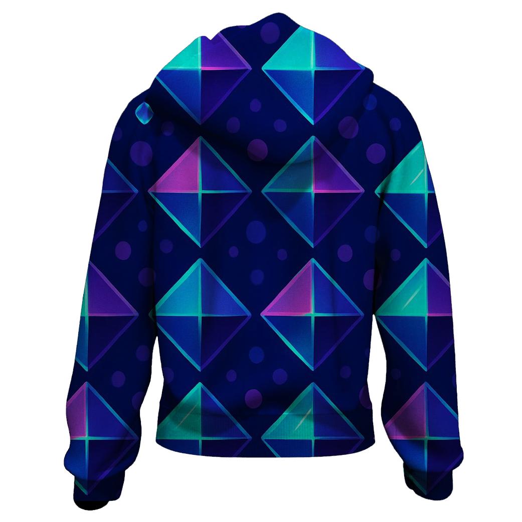 Disco Prism Grid pullover hoodies