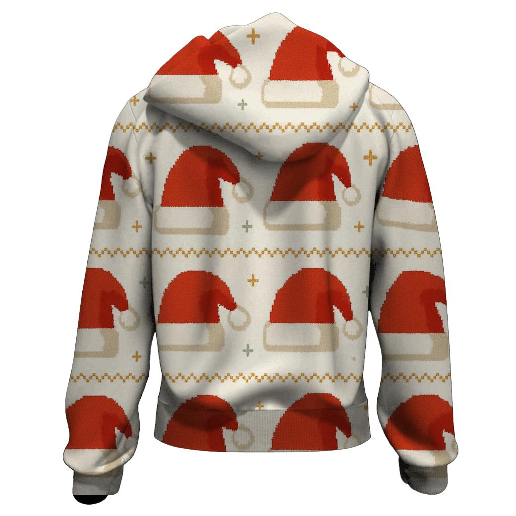 Santa Hat Scatter Bands Design hoodie styles
