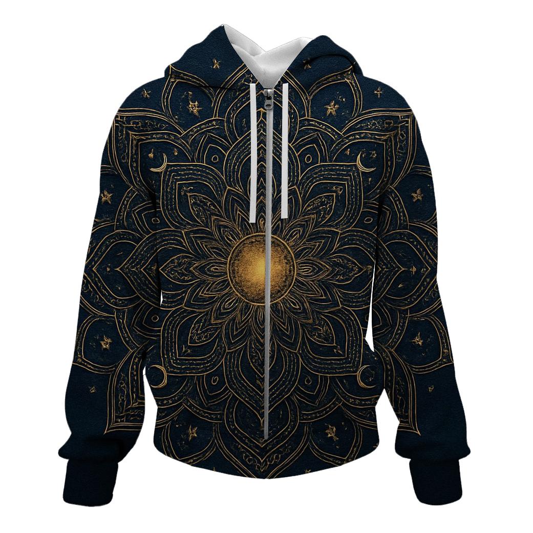 Celestial Line Mandala hoodie designs