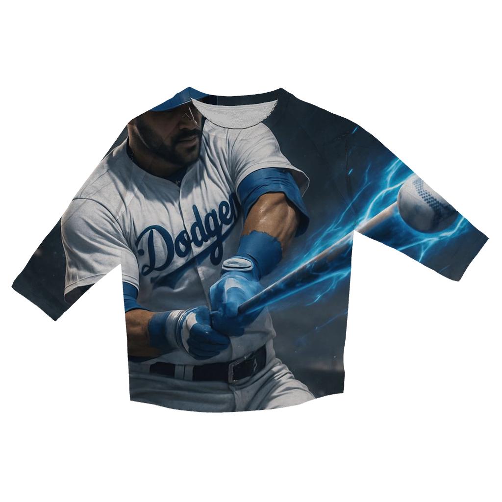 Blue Lightning Swing custom 3/4 sleeve shirts
