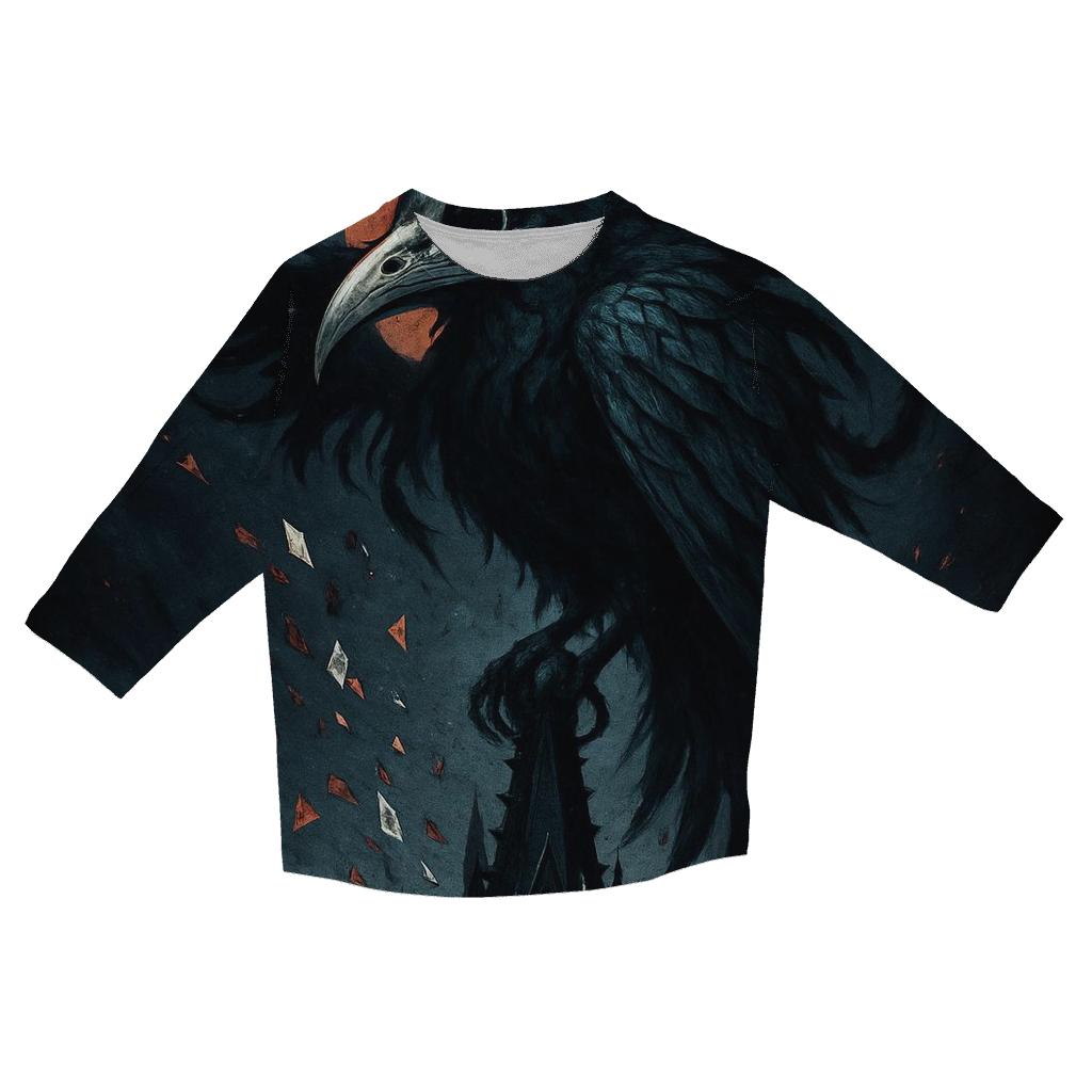 Raven Of The Bloodmoon Spire fashion 3/4 sleeve shirts