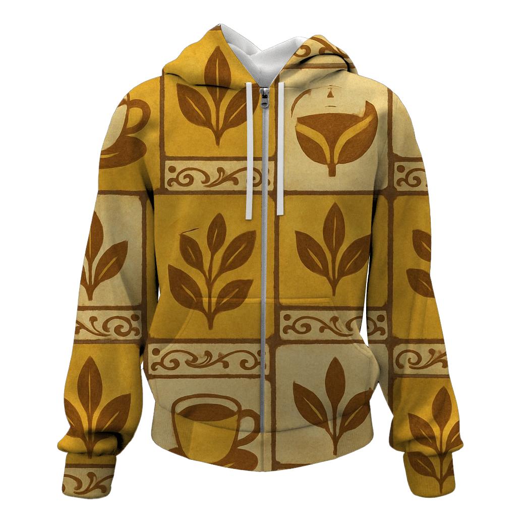 Cafe Tile Mosaic designer hoodies