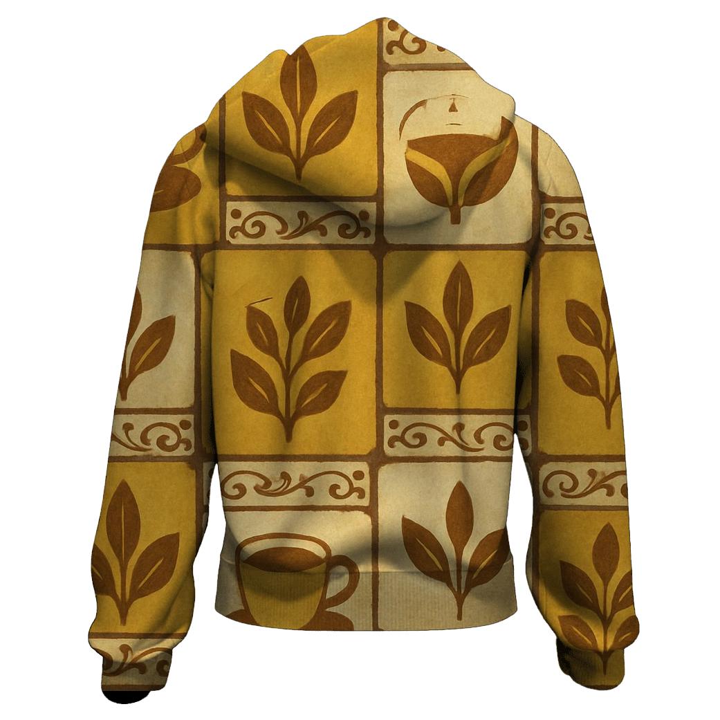 Cafe Tile Mosaic designer hoodies