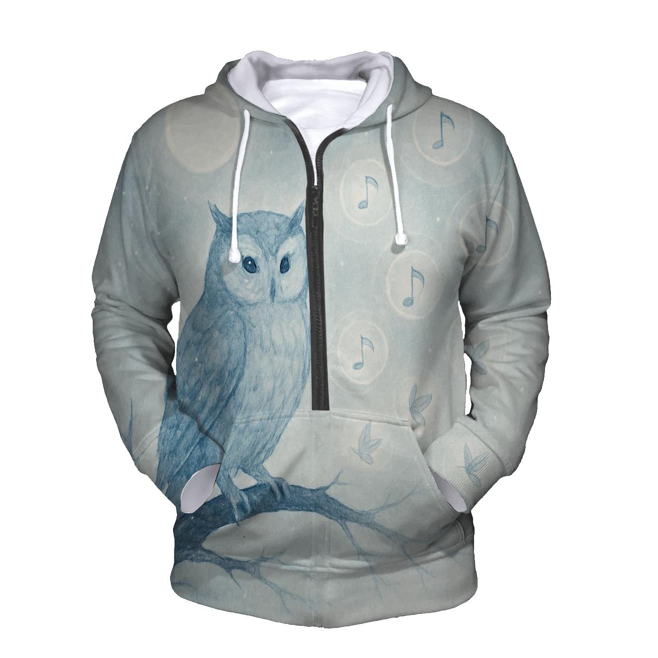 Echo Lantern Owl designer hoodies
