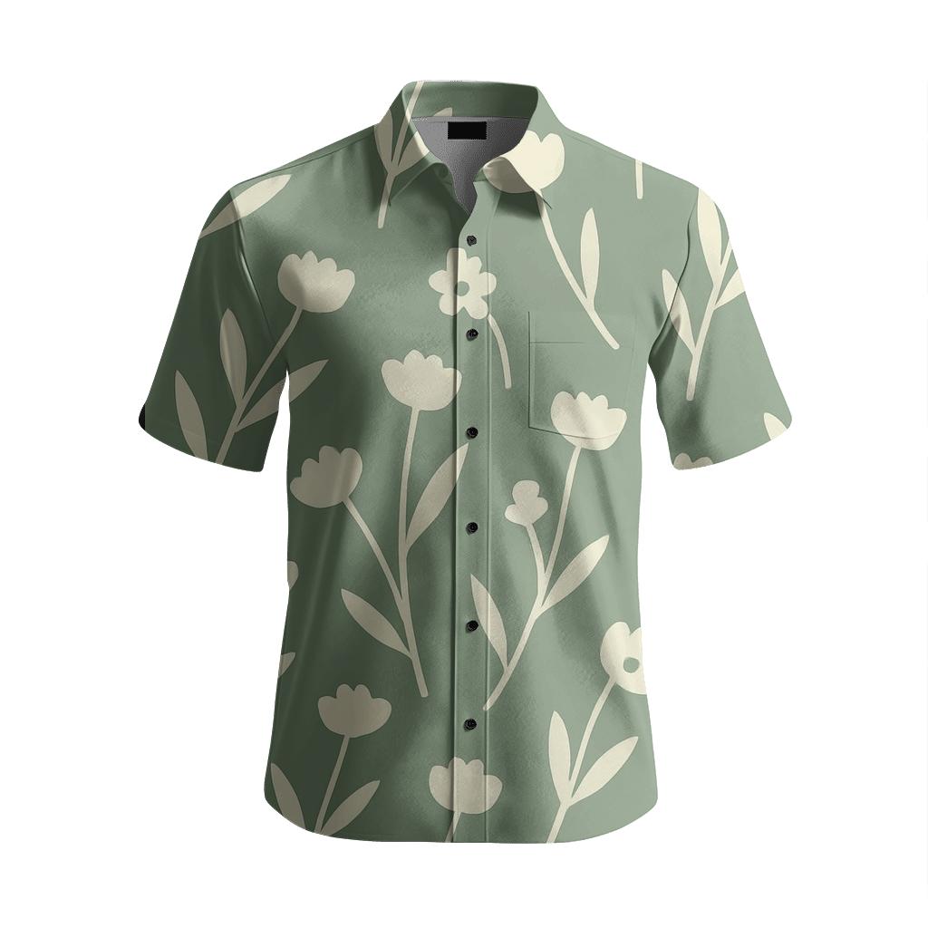 Scatter Floral Motif personalized embroidery shirts