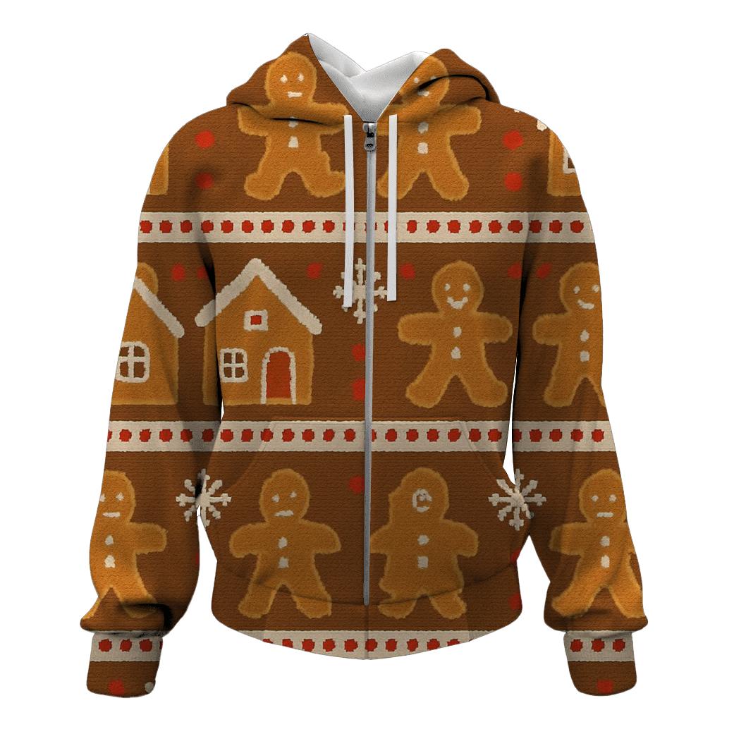 Gingerbread Village Parade Design custom hoodies