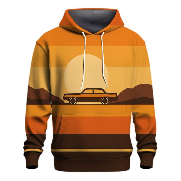 Sunset Stripe Horizon graphic hoodies