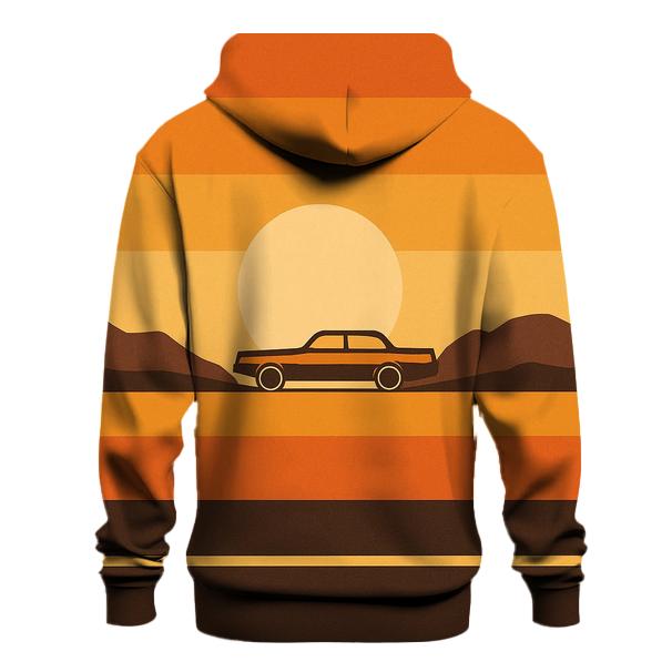 Sunset Stripe Horizon graphic hoodies