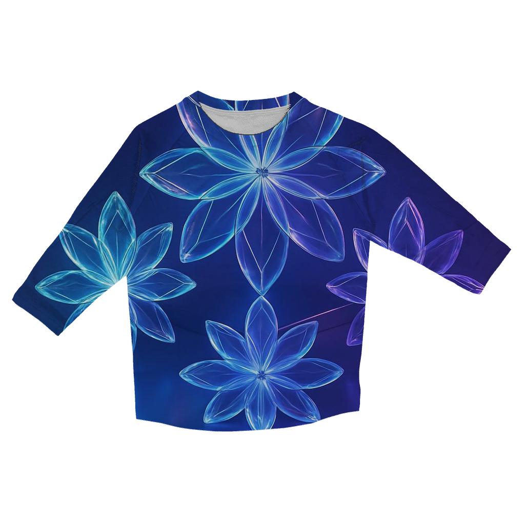 Chromatic Glass Garden casual three quarter sleeve shirts