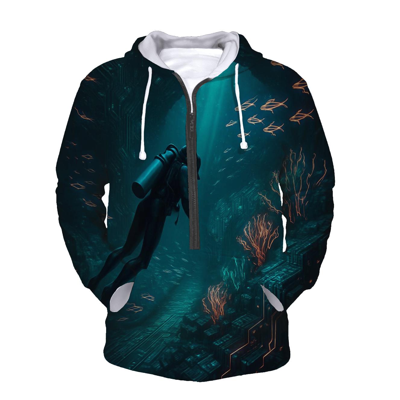 Circuit Reef Diver pullover hoodies