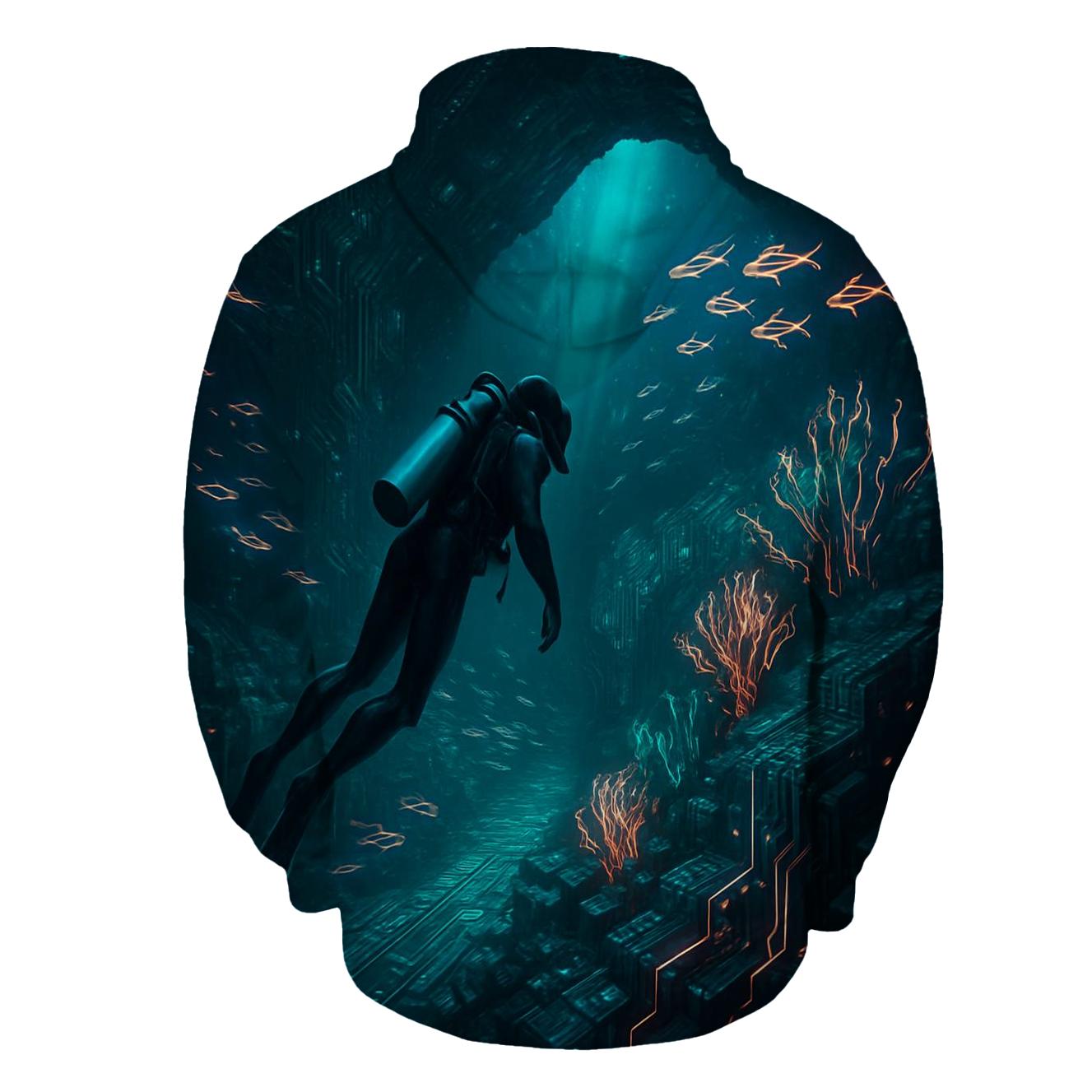 Circuit Reef Diver pullover hoodies