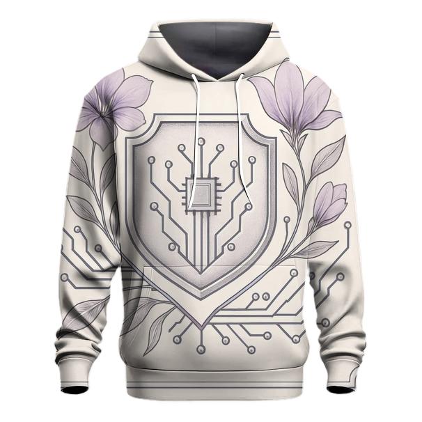 Floral Cyber Crest hoodie trends