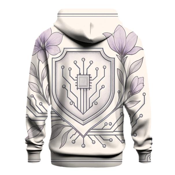 Floral Cyber Crest hoodie trends
