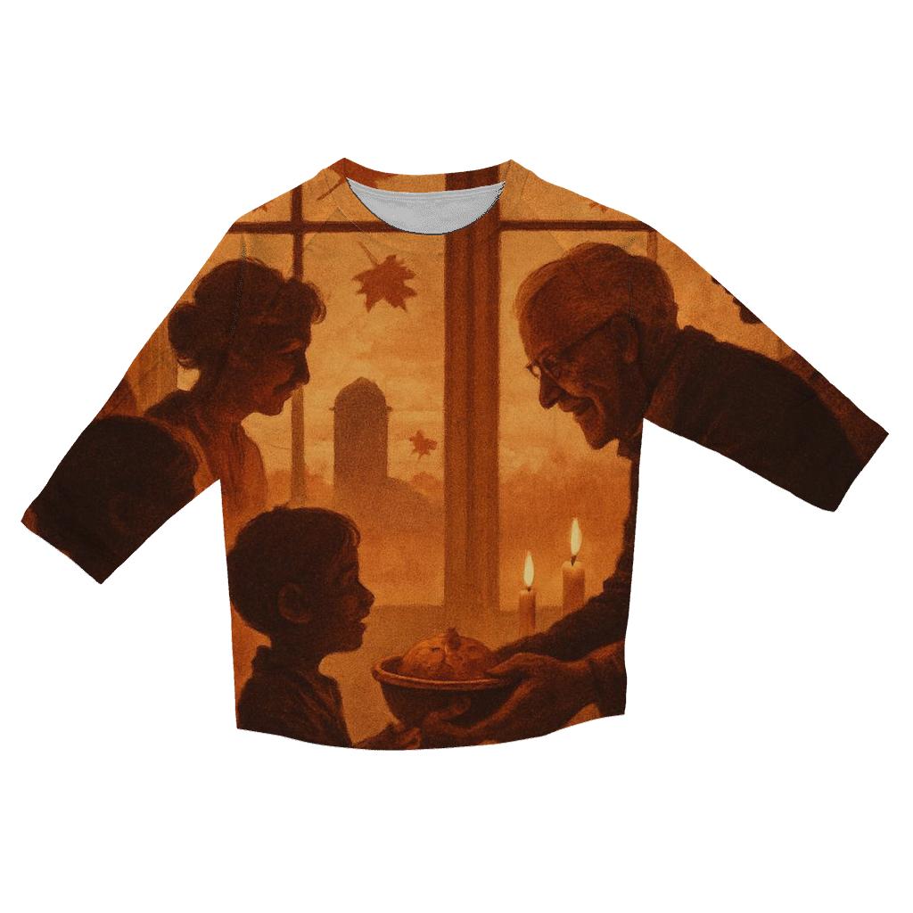 Family Window Harvest stylish quarter sleeve tops