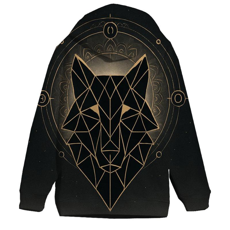 Sacred Geometry Lupus zip-up hoodies