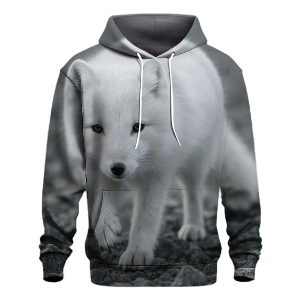 Tundra Forager Arctic Fox graphic hoodies