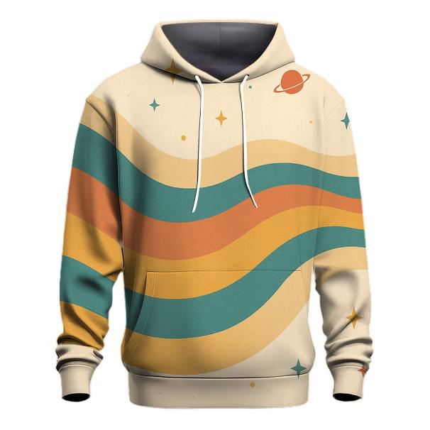 Groovy Wave Rainbow premium hoodies