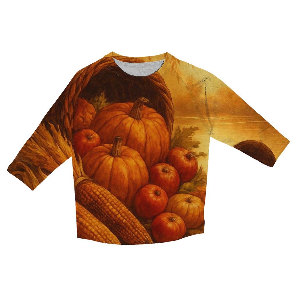 Cornucopia Harbor fashion 3/4 sleeve shirts