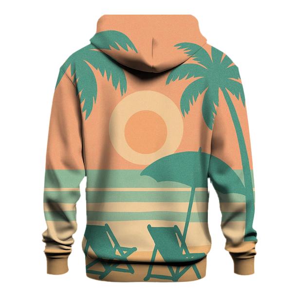 Retro Palm Beach designer hoodies