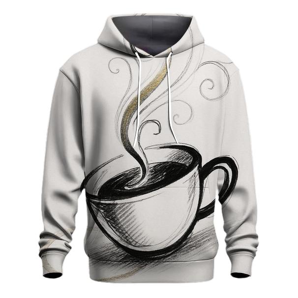 Steam Spiral Sketch embroidered hoodies