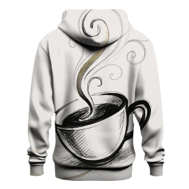 Steam Spiral Sketch embroidered hoodies