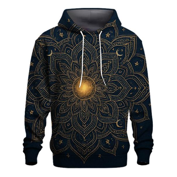 Celestial Line Mandala lightweight hoodies