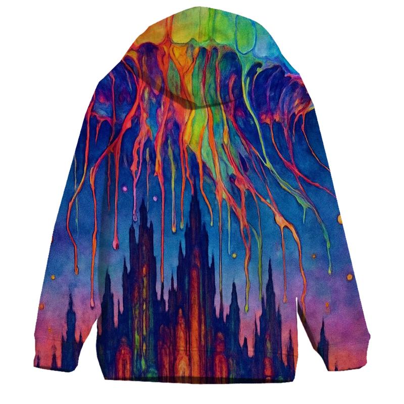 Neon Jelly Cathedral lightweight hoodies