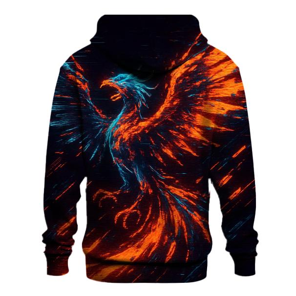 Arcade Glitch Phoenix hoodies fashion