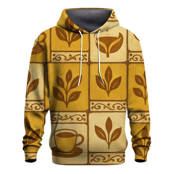 Cafe Tile Mosaic embroidered hoodies