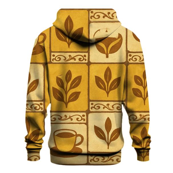 Cafe Tile Mosaic embroidered hoodies