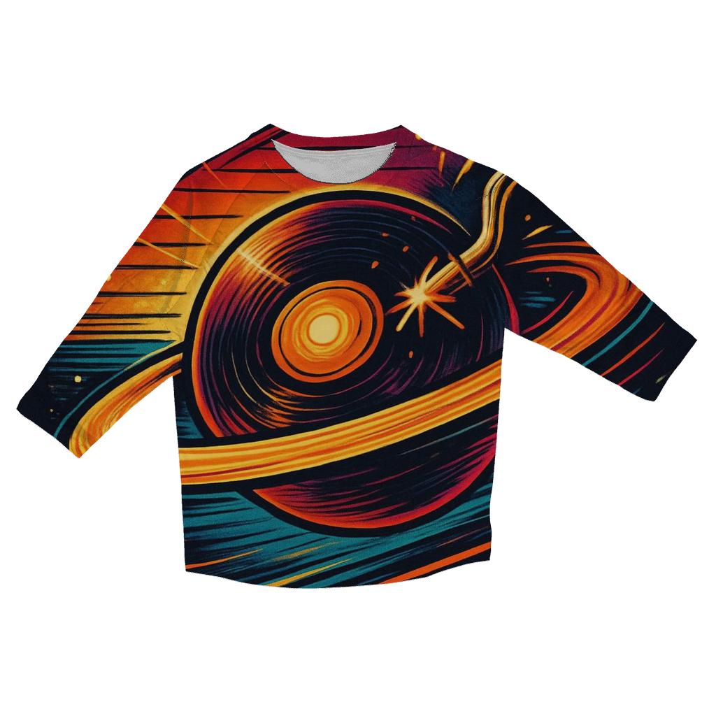 Comet Tail Vinyl designer 3/4 sleeve blouses