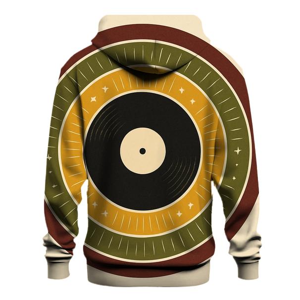 Sunburst Vinyl Label printed hoodies