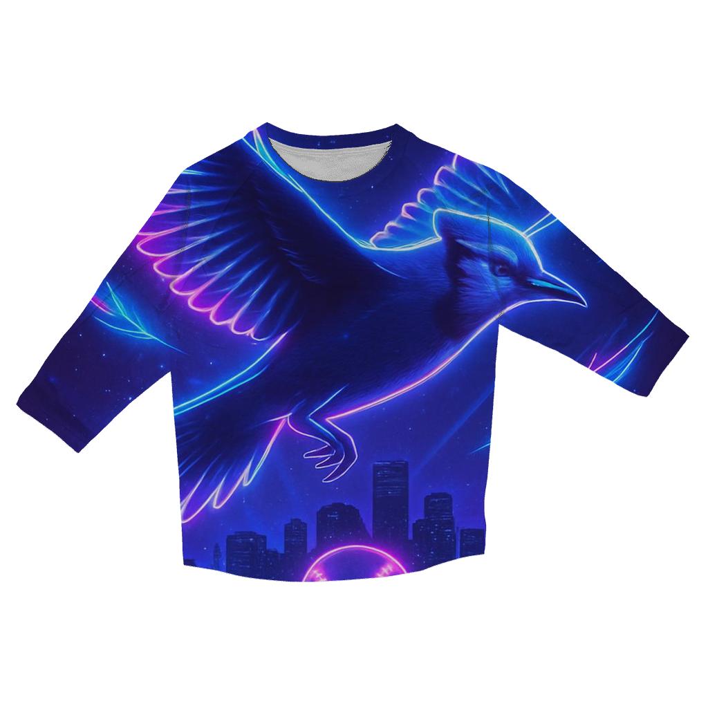 Blue Jays Midnight Soar fashion 3/4 sleeve shirts