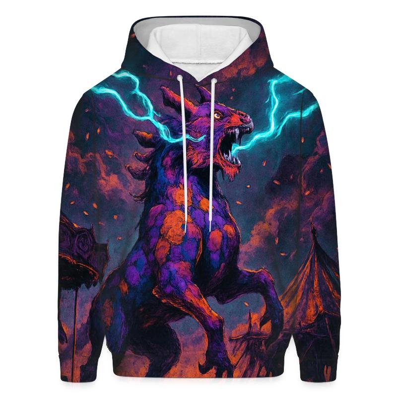 Thunder Carnival Beast embroidered hoodies