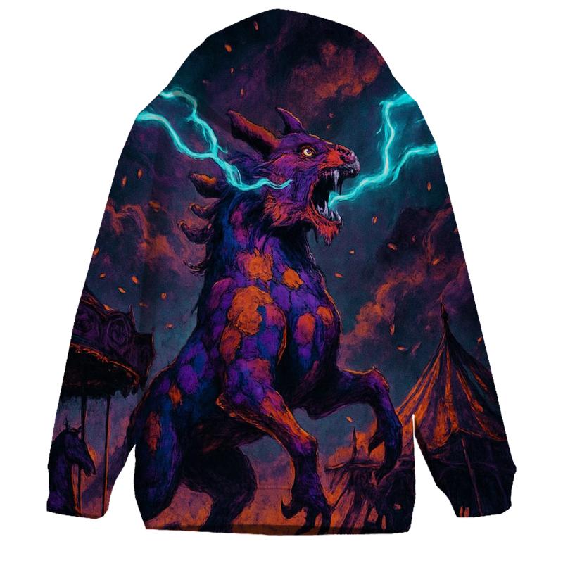 Thunder Carnival Beast embroidered hoodies