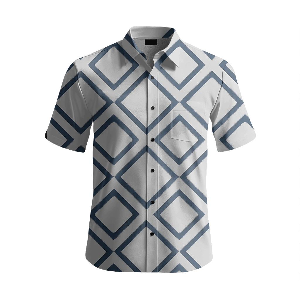 Geometric Diamond Repeat personalized embroidery shirts