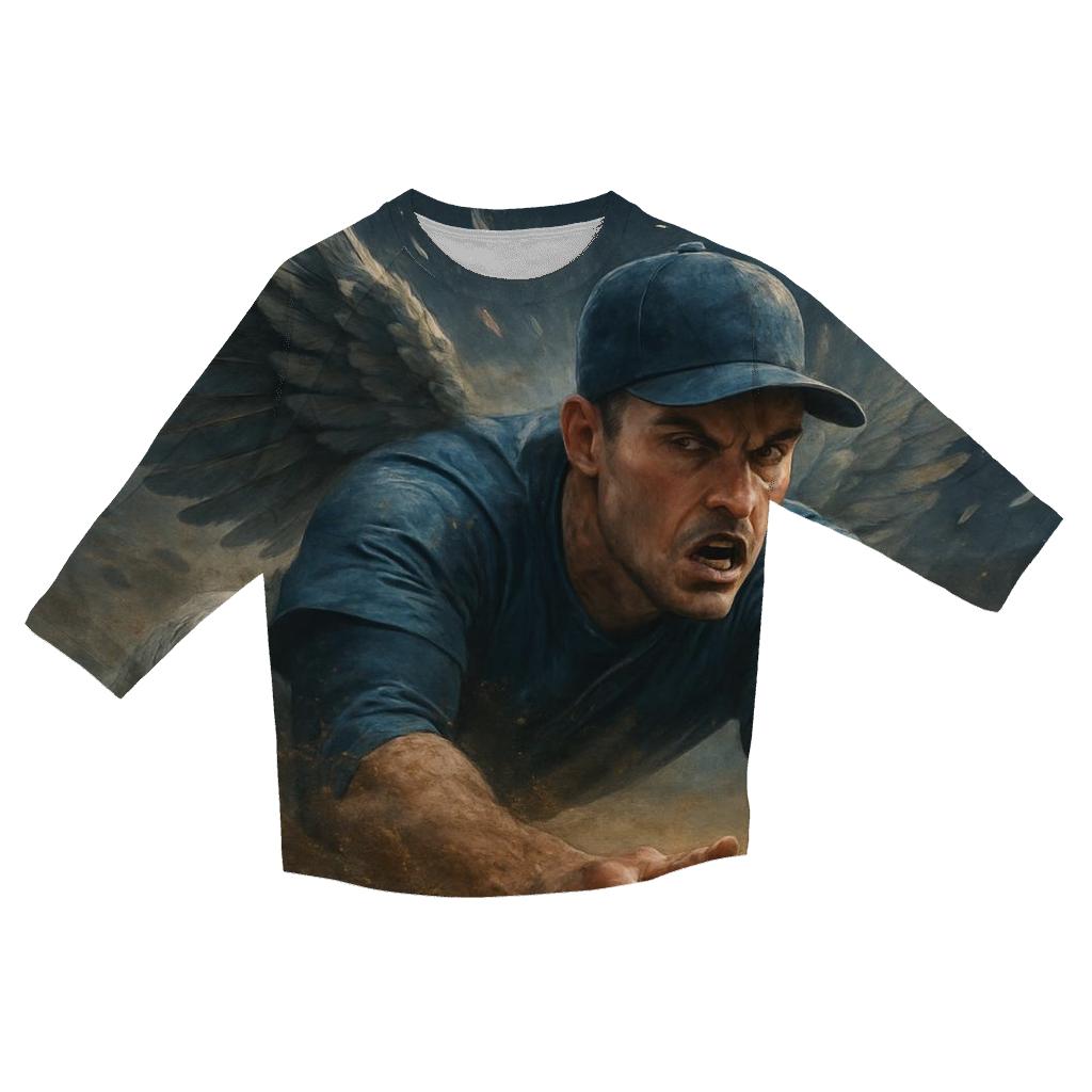 Winged Infield Charge Blue Jays personalized 3/4 sleeve tees