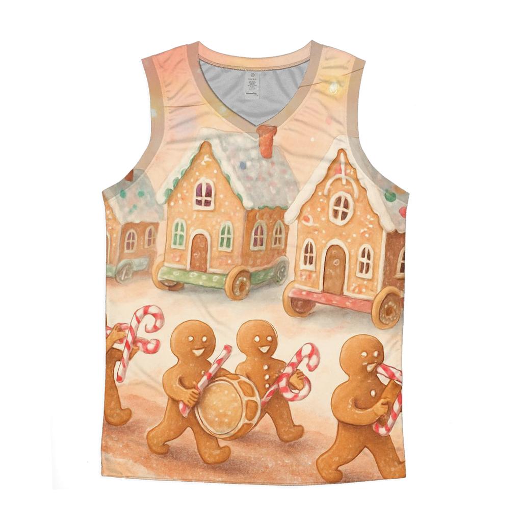 Gingerbread Village Parade designer workout tanks