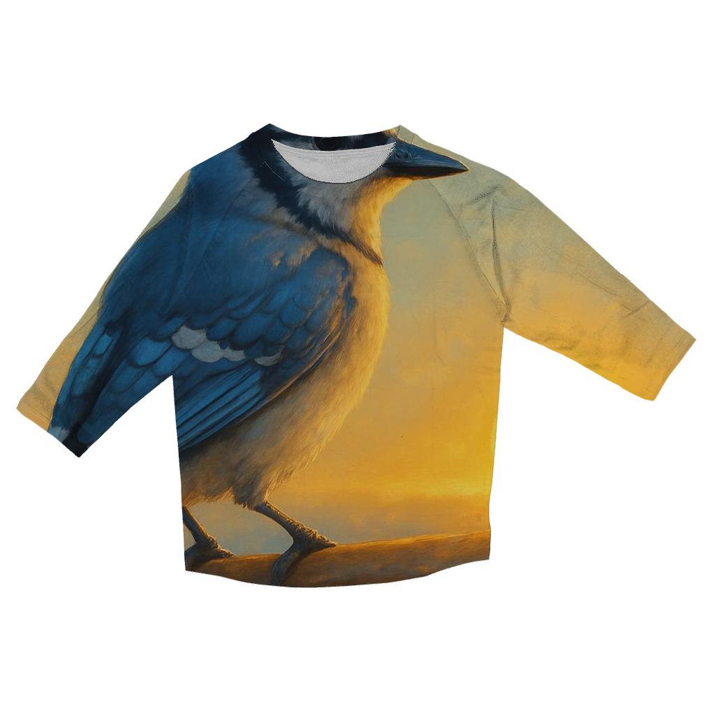 Blue Jays Sunrise Catch designer 3/4 sleeve blouses