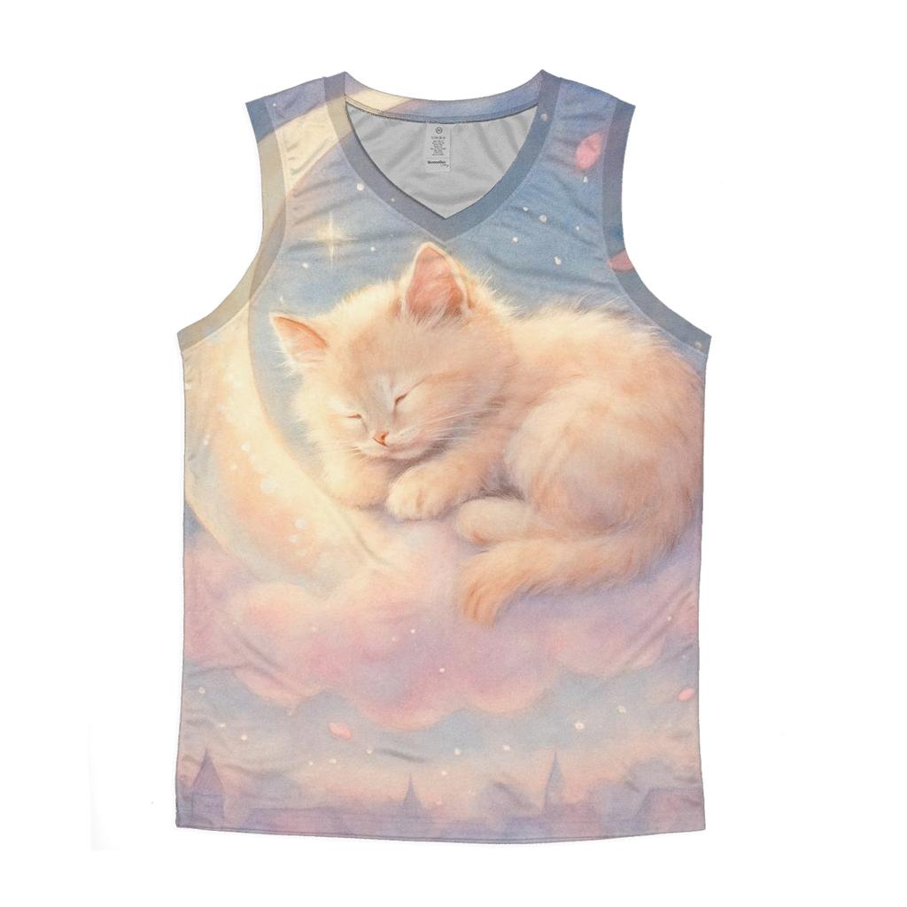 Moonlight Cloud Kitten cotton sleeveless tops