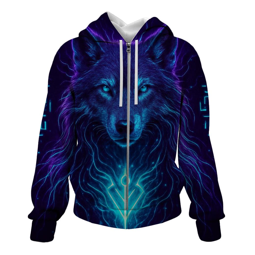 Violet Circuit Spirit pullover hoodies