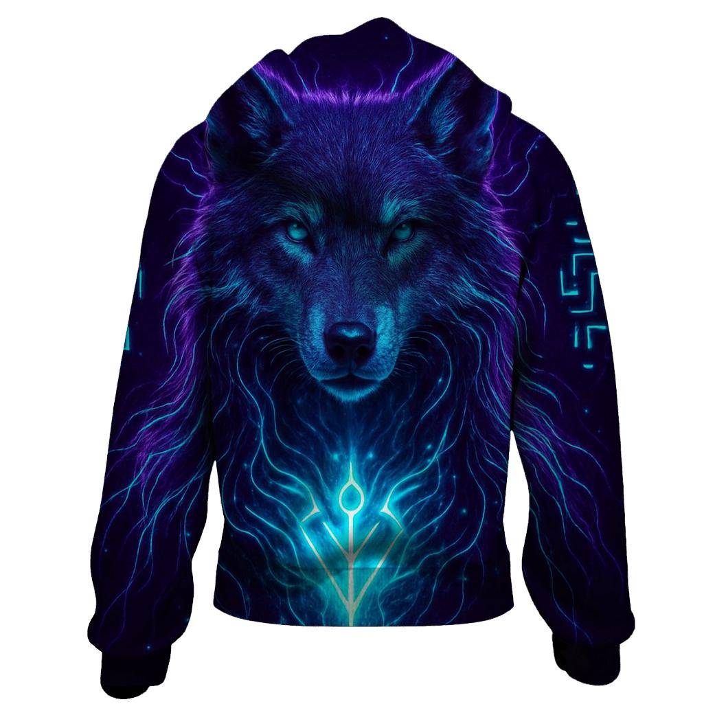 Violet Circuit Spirit pullover hoodies